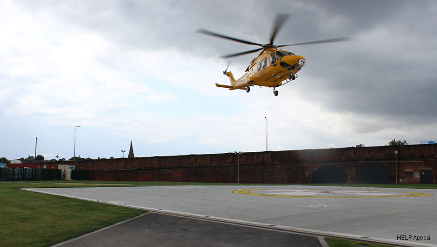 Hull Royal Infirmary Helipad First Landing