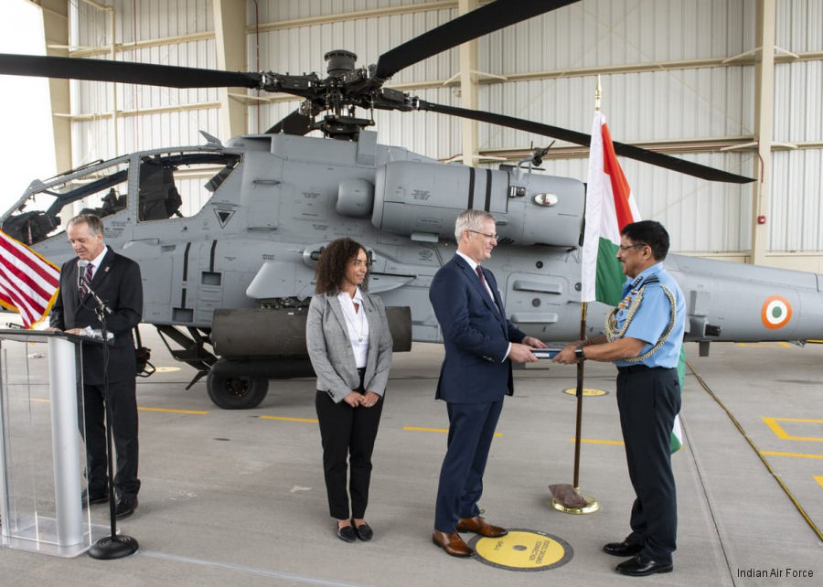 First Apache Delivered to Indian Air Force