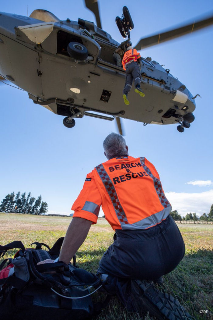 New Zealand Police SAR Exercise with NH90