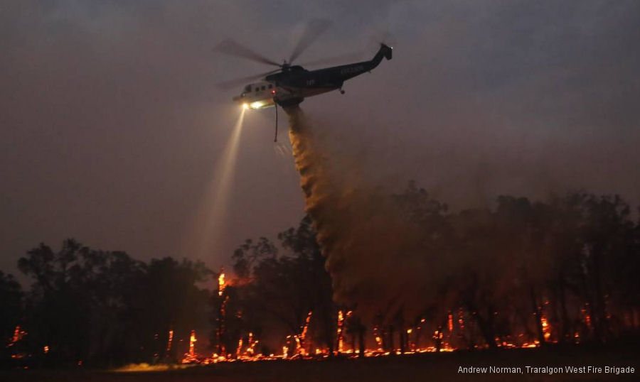 Night Firebombing for the First Time in Australia