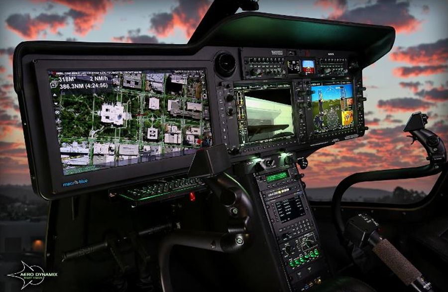 Night Vision Compatible Lighting System for Bell 505