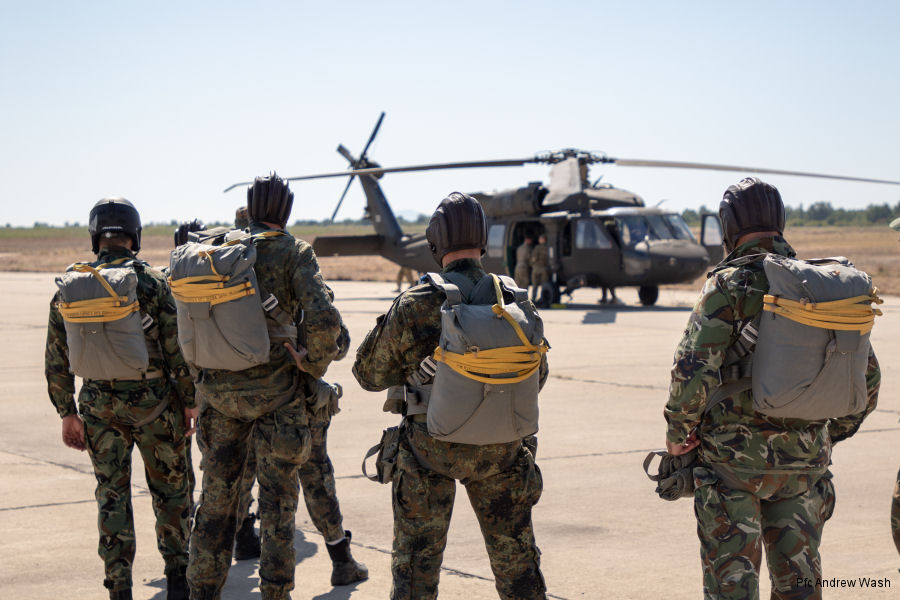 U.S. Black Hawk Paradrop Training in Bulgaria