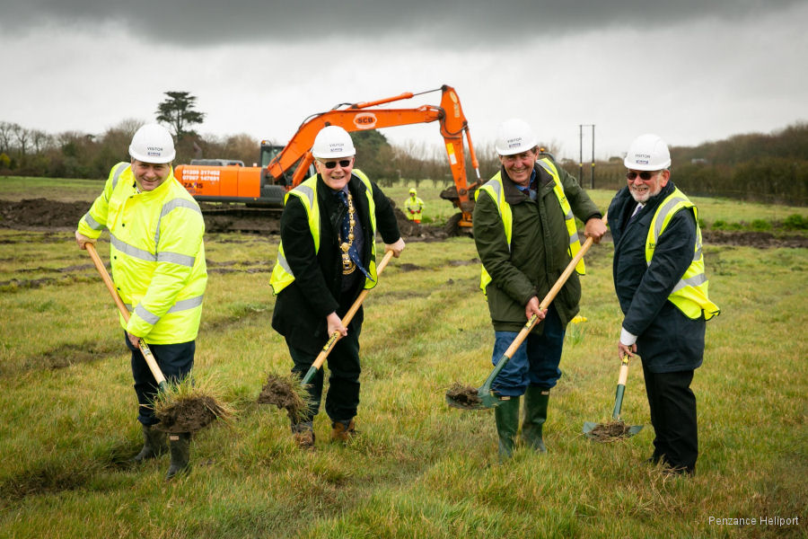 Penzance Heliport Building Underway