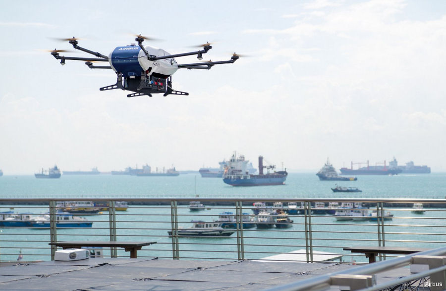 First Drone Shore-to-Ship Deliveries by Airbus Skyways
