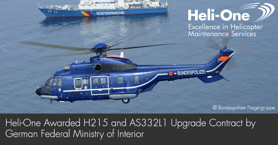 helicopter news May 2019 Upgrades for 20 German Federal Police Super Puma