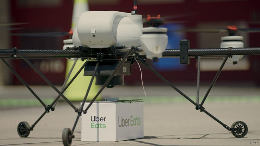 Uber Eats in First Drone Food Delivery Tests