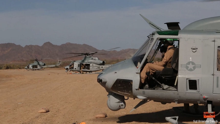 helicopter news April 2019 Marines UH-1Y Air Support During WTI Training