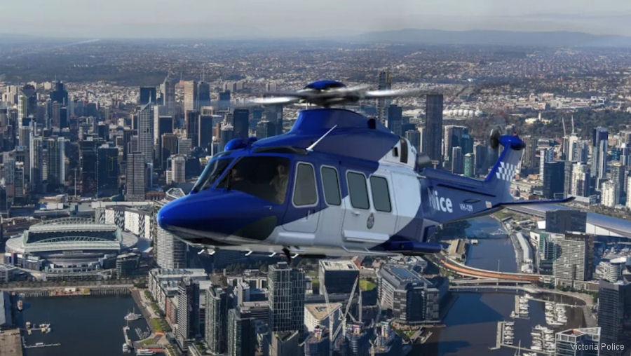 Victoria Police of Australia Orders Three AW139