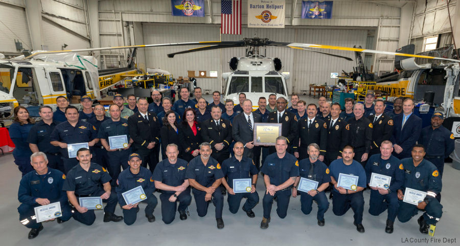 Sikorsky Recognizes LACoFD for Battling Woolsey Fire