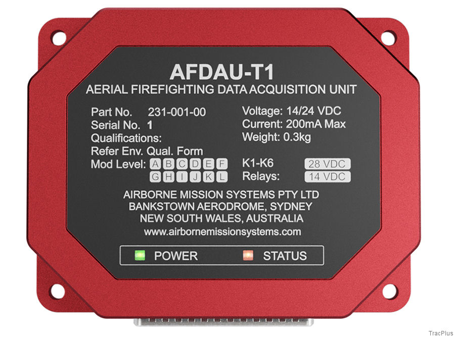 AFDAU-T1 Tracker for Aerial Firefighters