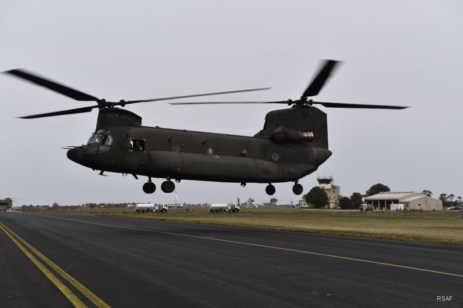 Bristow Supports Singapore Chinooks in Australia