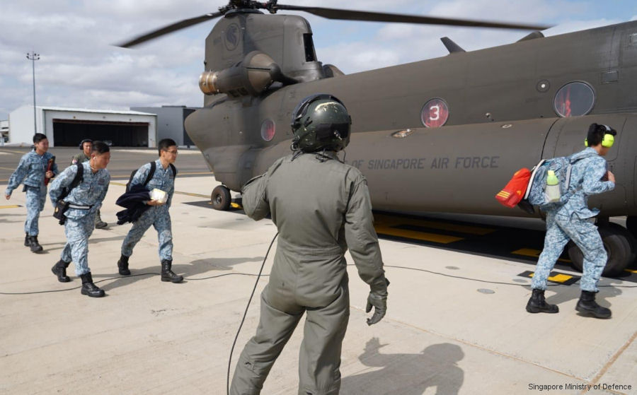 Singapore Chinooks Joins Australia Bushfires Fight