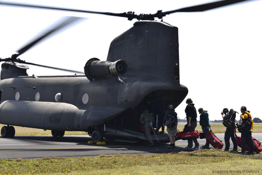 Singapore Chinooks Ended Bushfires Mission