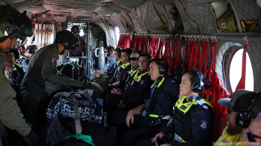 Singapore Chinooks Ended Bushfires Mission