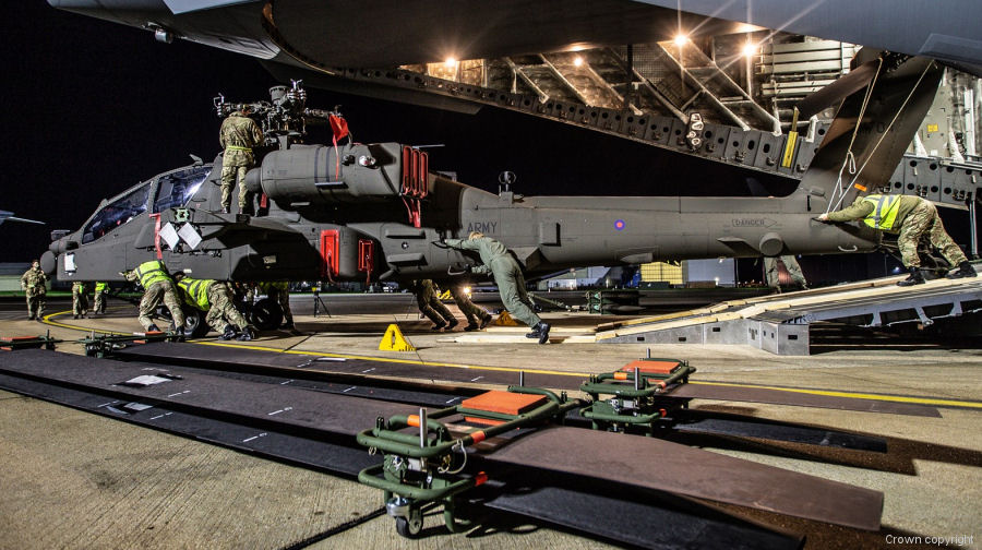 First AH-64E Apache to British Army