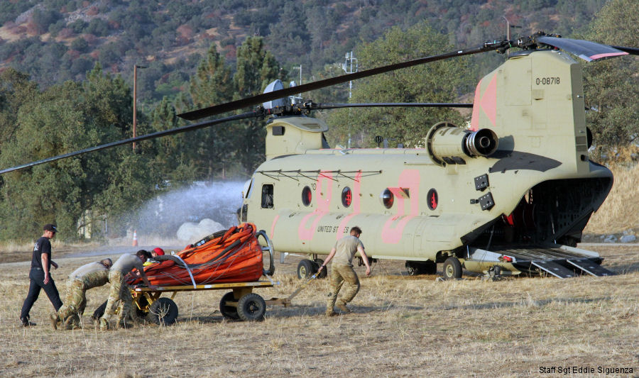 Helicopter Boeing CH-47F Chinook Serial M.8718 Register 06-08718 used by US Army Aviation Army. Aircraft history and location