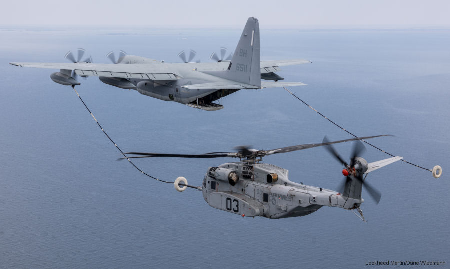 helicopter news April 2020 CH-53K Completed Air Refueling Tests