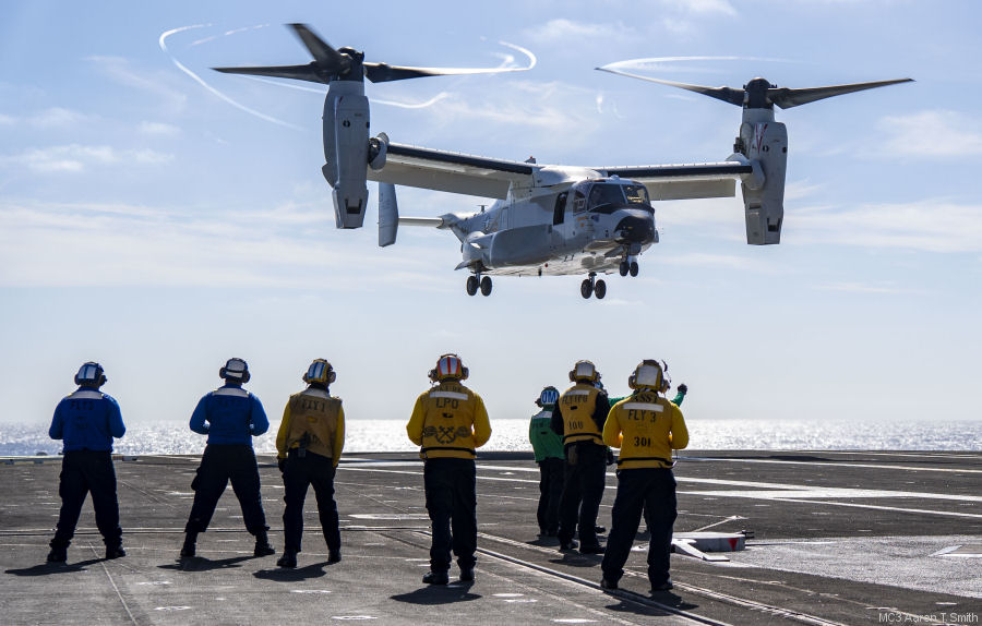 CMV-22B First Refueling on Aircraft Carrier