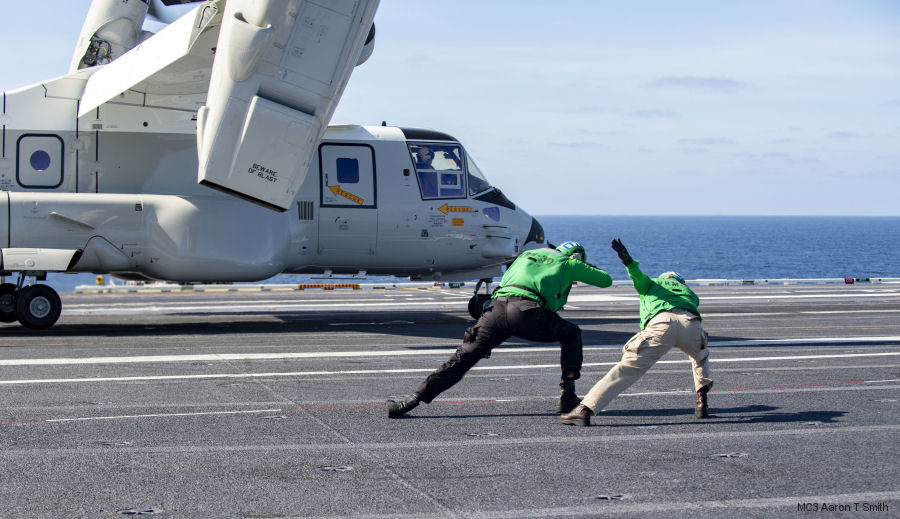 CMV-22B First Refueling on Aircraft Carrier