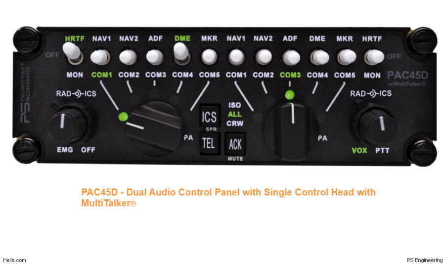 Dual Control Head for PAC45 Radio