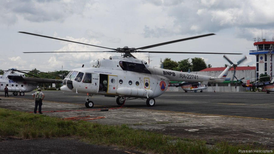 Firefighting Testing of Mi-8AMT in Indonesia