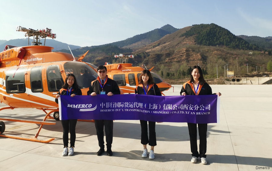 Dimerco Delivering 30 Bell 407 to China