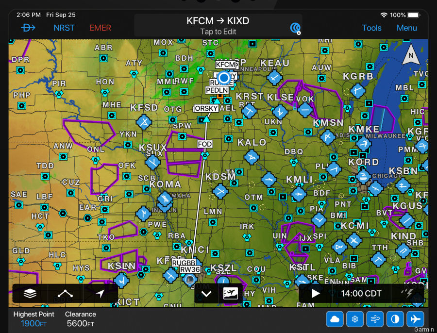 New Features for Garmin Pilot App