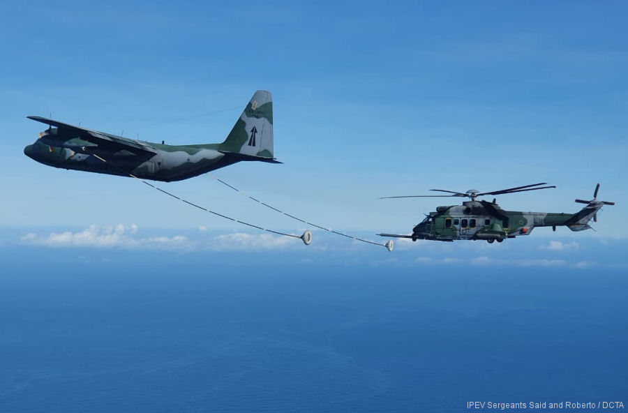 Brazilian Helicopter Aerial Refueling Ready