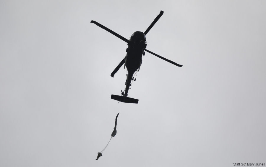 NC Guards Parachute Jump from Black Hawk