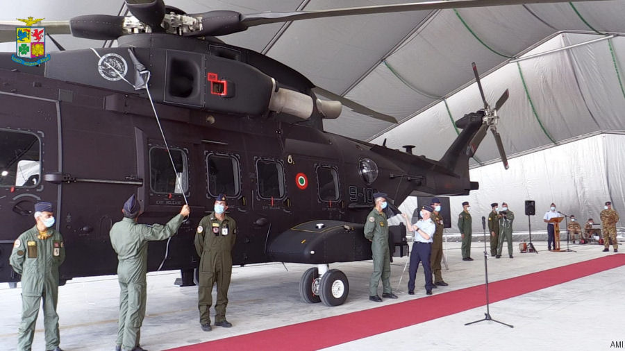 helicopter news August 2020 HH-101A Caesar Delivered to AMI 9th Stormo