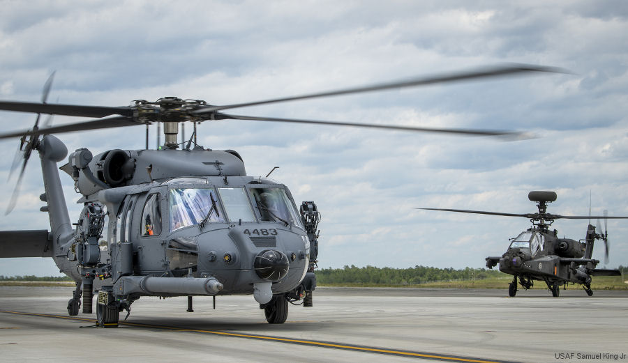 HH-60W and Apache Flying Together