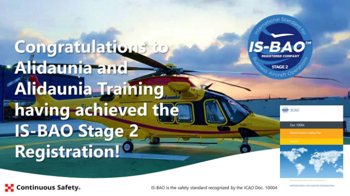 Alidaunia Gets IS-BAO Stage 2 Safety Certificate