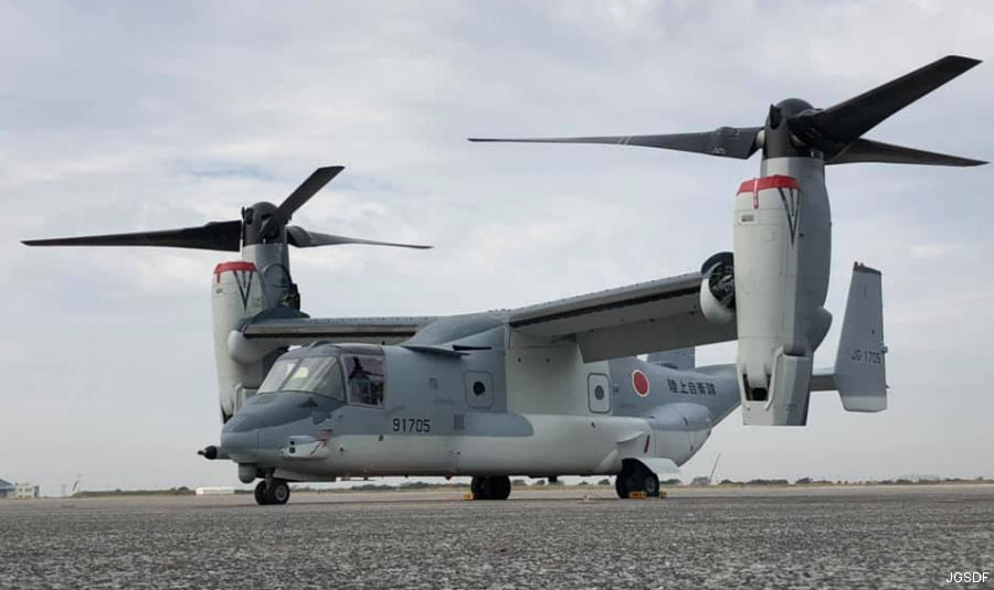 Japan JGSDF Begins V-22 Flights