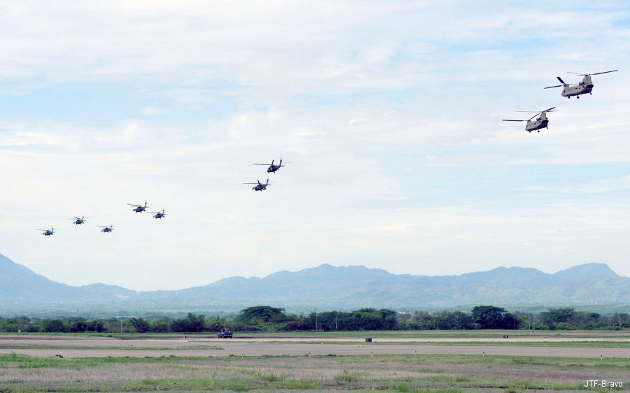 JTF-Bravo Helicopter Formation in Honduras