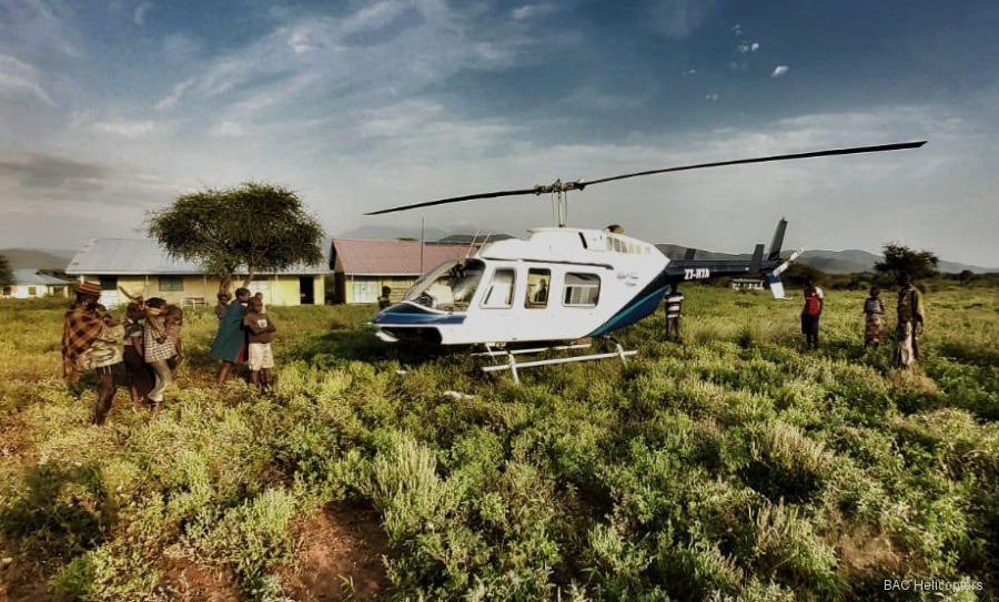 Bell 206 Fighting Locust Swarms in Kenya