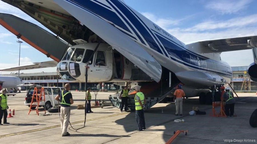 Volga-Dnepr Delivers Two Mi-8 for Malaysian Firefighters