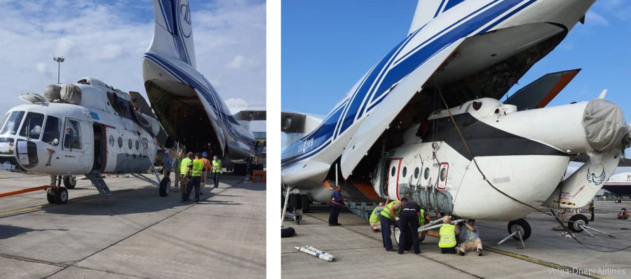 Volga-Dnepr Delivers Two Mi-8 for Malaysian Firefighters