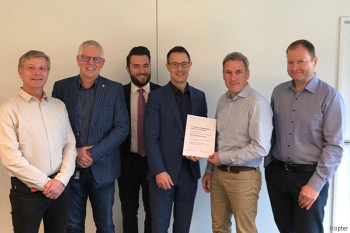 Swiss Production Organization Approval for Kopter