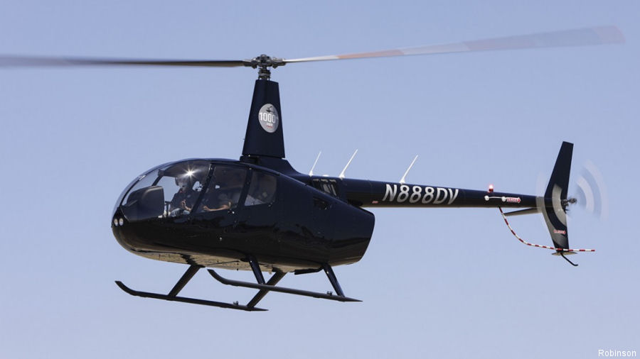 Delivery of the 1000th Robinson R66