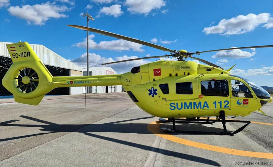 Madrid Renewed Medical Helicopter Service