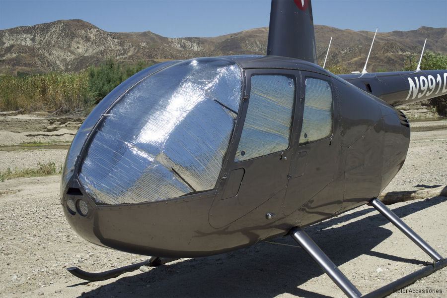Sunshades for R44 Helicopter