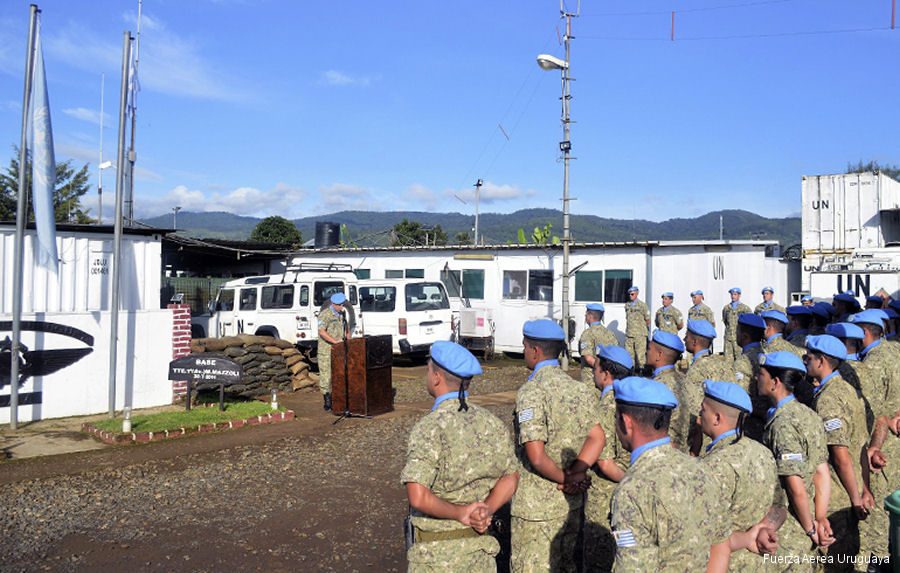 Tenth Anniversary of Uruguayan Helicopters in the Congo