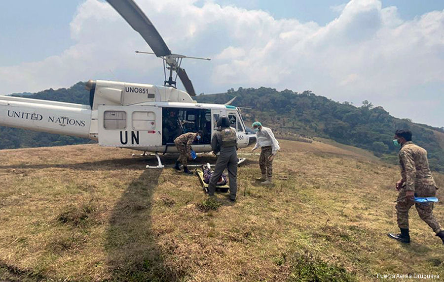 Tenth Anniversary of Uruguayan Helicopters in the Congo