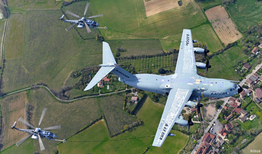 A400M Close to Helicopter Refueling Certification