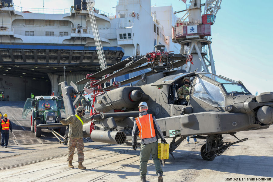 US Army 1st CAB Arrives in Dunkirk