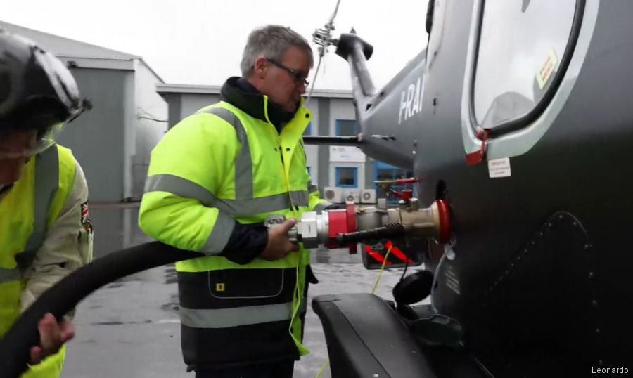 Blend of Sustainable Aviation Fuel for AW149