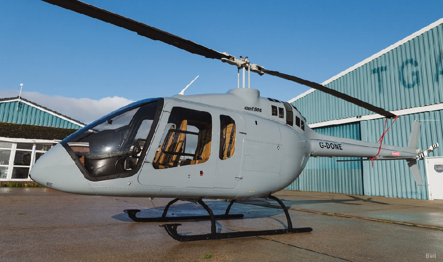 Helicopter Bell 505 Jet Ranger X Serial 65056 Register G-DONE. Built 2018. Aircraft history and location