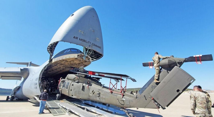 Loading Black Hawk into a C-5 Galaxy