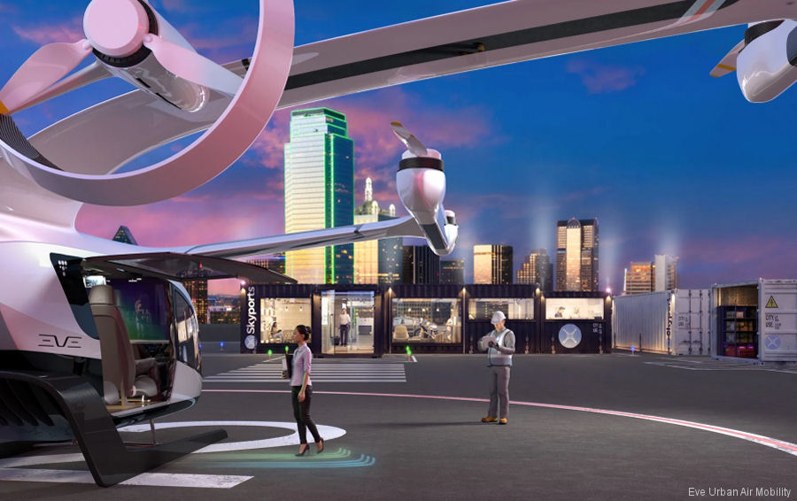 Bristow Orders 100 EmbraerX eVTOL