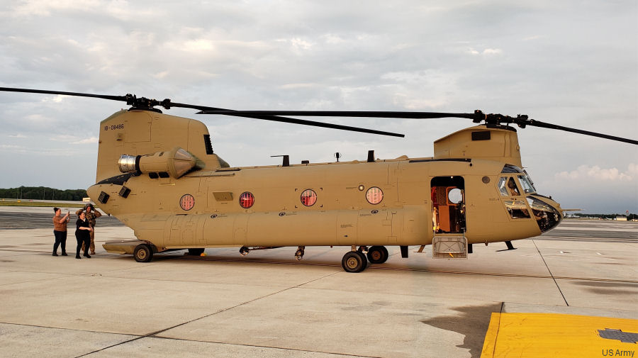 Helicopter Boeing CH-47F Chinook Serial  Register 18-08486 used by Australian Army Aviation (Australian Army) ,US Army Aviation Army. Aircraft history and location